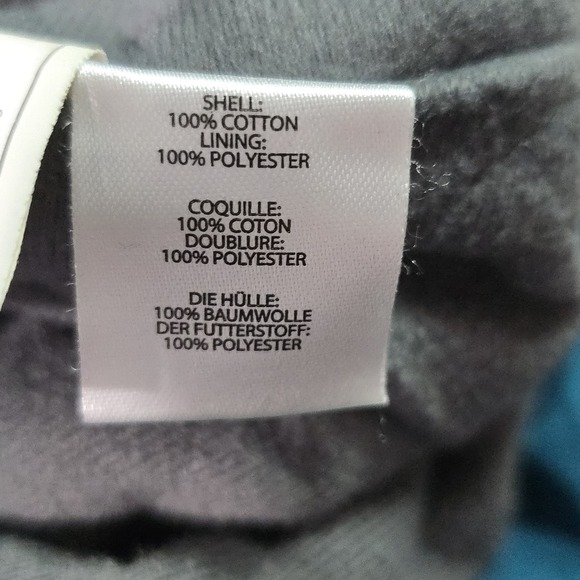 Noble Outfitters Ladies Faux Fur Neck Lined Canvas Vest Size‎ Large Teal Blue - Picture 13 of 15